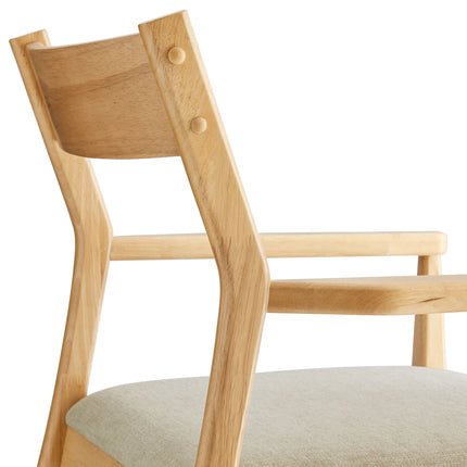 Modway EEI-6916 Solara Fabric Wood Dining Armchairs Set of 2 - Plaza Home Decor