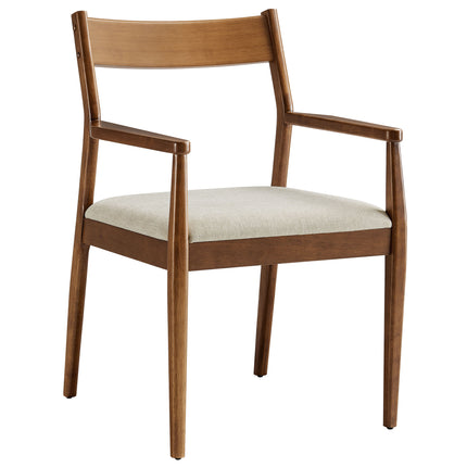 Modway EEI-6916 Solara Fabric Wood Dining Armchairs Set of 2 - Plaza Home Decor