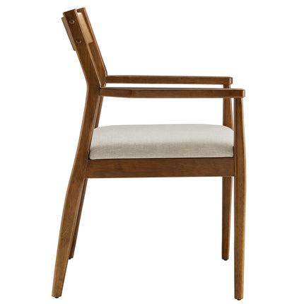 Modway EEI-6916 Solara Fabric Wood Dining Armchairs Set of 2 - Plaza Home Decor