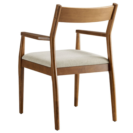 Modway EEI-6916 Solara Fabric Wood Dining Armchairs Set of 2 - Plaza Home Decor