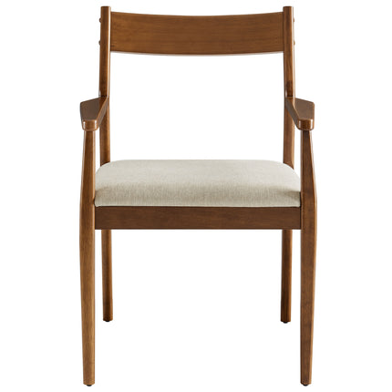 Modway EEI-6916 Solara Fabric Wood Dining Armchairs Set of 2 - Plaza Home Decor