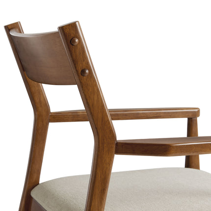 Modway EEI-6916 Solara Fabric Wood Dining Armchairs Set of 2 - Plaza Home Decor