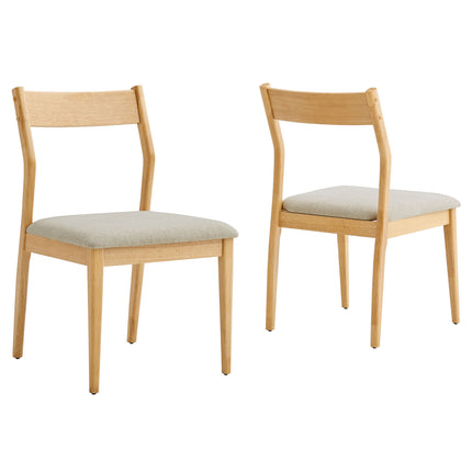 Modway EEI-6918 Solara Fabric Wood Dining Side Chairs Set of 2 - Plaza Home Decor