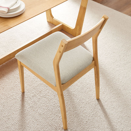 Modway EEI-6918 Solara Fabric Wood Dining Side Chairs Set of 2 - Plaza Home Decor