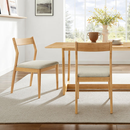 Modway EEI-6918 Solara Fabric Wood Dining Side Chairs Set of 2 - Plaza Home Decor