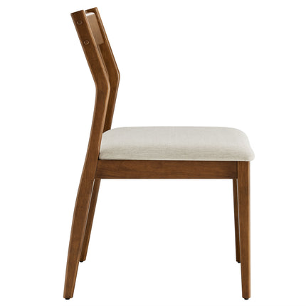 Modway EEI-6918 Solara Fabric Wood Dining Side Chairs Set of 2 - Plaza Home Decor