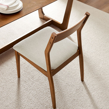 Modway EEI-6918 Solara Fabric Wood Dining Side Chairs Set of 2 - Plaza Home Decor