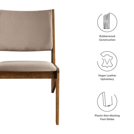 Modway EEI-6922 Rylina Vegan Leather Accent Chairs Set of 2 Modway