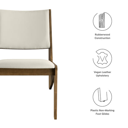 Modway EEI-6922 Rylina Vegan Leather Accent Chairs Set of 2 Modway