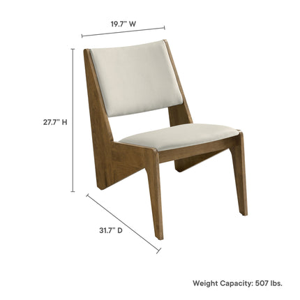 Modway EEI-6922 Rylina Vegan Leather Accent Chairs Set of 2 Modway
