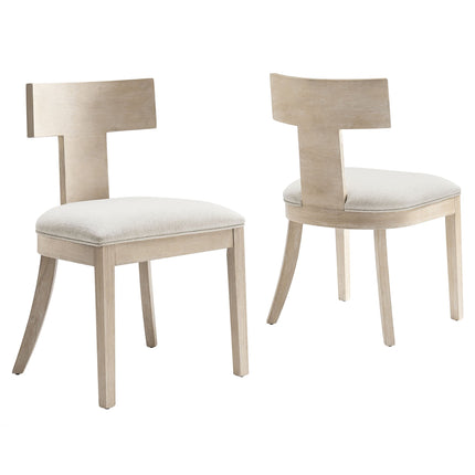 Modway EEI-6923 Peregrine Wood and Fabric Upholstered Dining Chairs Set of 2 Modway