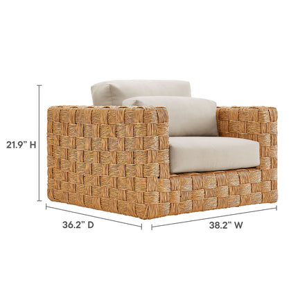 Modway EEI-6925 Thames Outdoor Patio Wicker Outdoor Patio Rattan Armchair - Plaza Home Decor