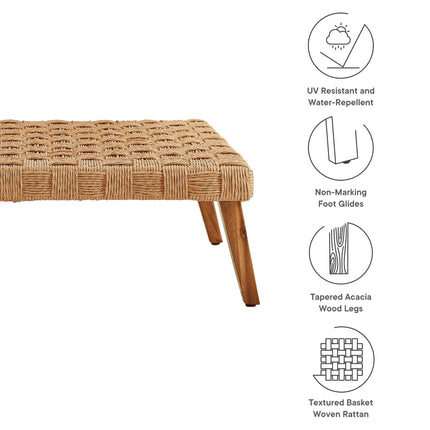 Modway EEI-6926 Thames Outdoor Patio Wicker Outdoor Patio Rattan Coffee Table - Plaza Home Decor
