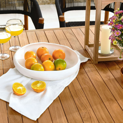 Modway EEI-6930 Vienna 7-Piece Outdoor Patio Teak and Rope Dining Set with Curved-Back Armchairs Modway