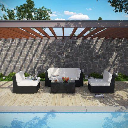 Modway EEI-694 Camfora 5 Piece Outdoor Patio Sectional Set Modway