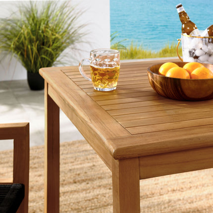 Modway EEI-6940 Vienna 3-Piece Outdoor Patio Teak and Rope Dining Set with Armchairs Modway