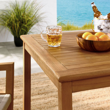 Modway EEI-6940 Vienna 3-Piece Outdoor Patio Teak and Rope Dining Set with Armchairs Modway