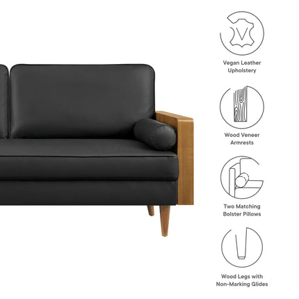 Modway EEI-6942 Kellan Vegan Leather Sofa Modway