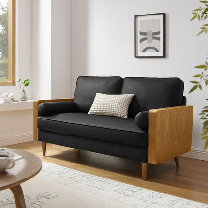 Modway EEI-6943 Kellan Vegan Leather Loveseat Modway