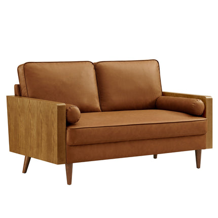 Modway EEI-6943 Kellan Vegan Leather Loveseat Modway