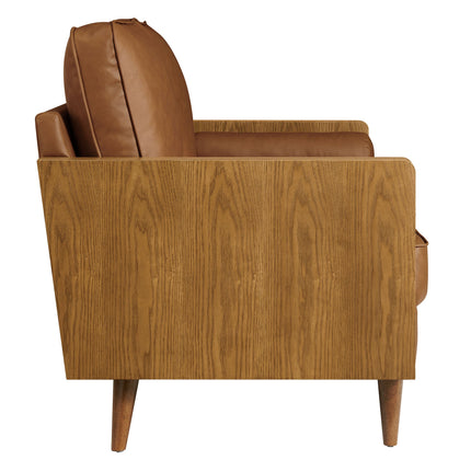Modway EEI-6943 Kellan Vegan Leather Loveseat Modway