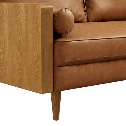 Modway EEI-6943 Kellan Vegan Leather Loveseat Modway