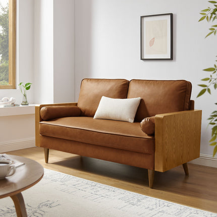 Modway EEI-6943 Kellan Vegan Leather Loveseat Modway
