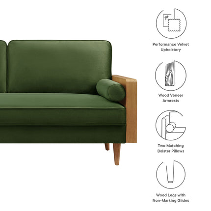 Modway EEI-6944 Kellan Performance Velvet Sofa Modway