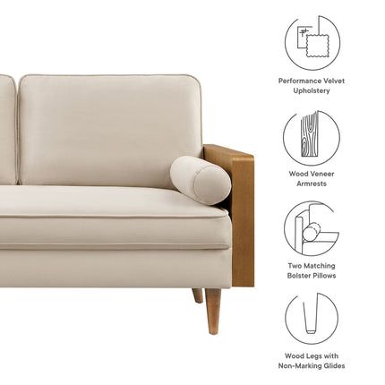 Modway EEI-6945 Kellan Performance Velvet Loveseat Modway