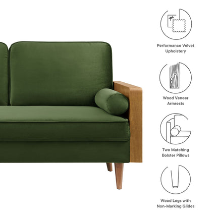 Modway EEI-6945 Kellan Performance Velvet Loveseat Modway