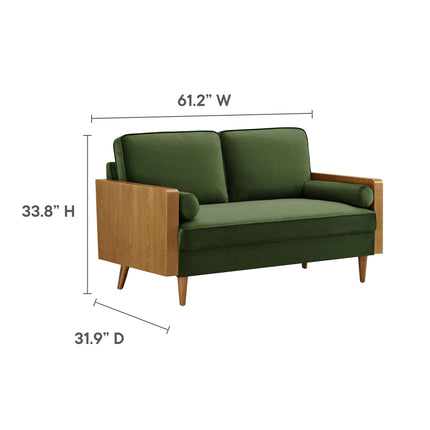 Modway EEI-6945 Kellan Performance Velvet Loveseat Modway