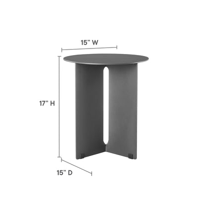 Modway EEI-6946 Tecton Outdoor Patio Aluminum Side Table - Plaza Home Decor