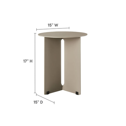 Modway EEI-6946 Tecton Outdoor Patio Aluminum Side Table - Plaza Home Decor