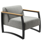 Charcoal Light Gray / Aluminum and Fabric
