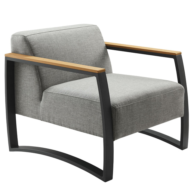 Modway EEI-6947 Sauve Outdoor Patio Aluminum and Fabric Armchair Modway