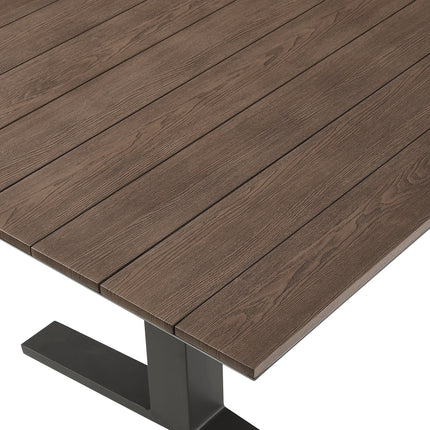 Modway EEI-6948 Gavelston 91" Outdoor Patio Aluminum Dining Table Modway