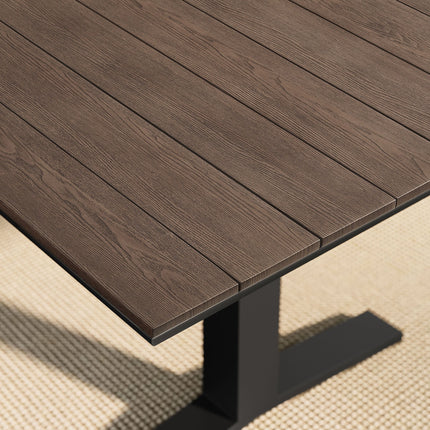 Modway EEI-6948 Gavelston 91" Outdoor Patio Aluminum Dining Table Modway