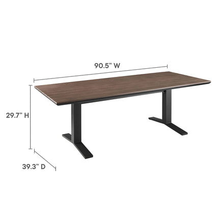 Modway EEI-6948 Gavelston 91" Outdoor Patio Aluminum Dining Table Modway