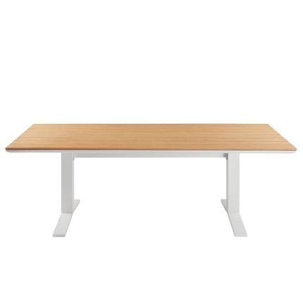 Modway EEI-6948 Gavelston 91" Outdoor Patio Aluminum Dining Table Modway