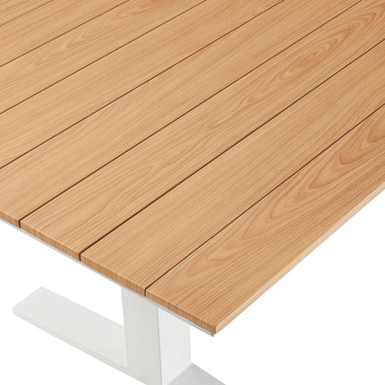 Modway EEI-6948 Gavelston 91" Outdoor Patio Aluminum Dining Table Modway
