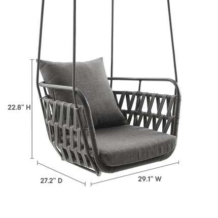 Modway EEI-6949 Kaliah Outdoor Patio Aluminum Swing Chair Modway