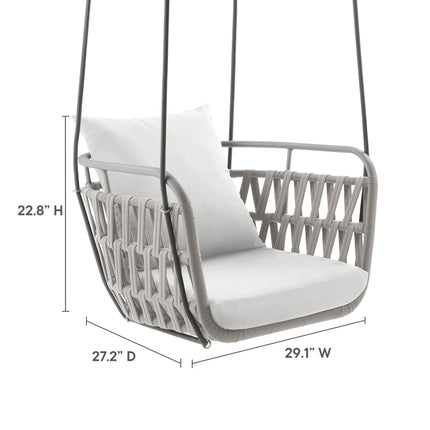 Modway EEI-6949 Kaliah Outdoor Patio Aluminum Swing Chair Modway
