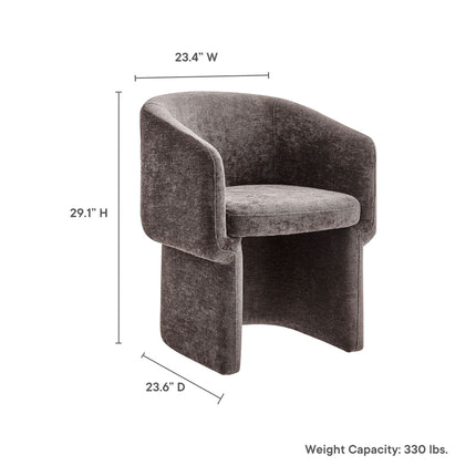 Modway EEI-6951 Verity Barrel Back Chenille Dining Armchair Modway
