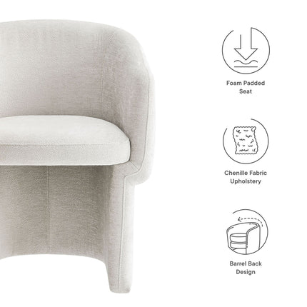 Modway EEI-6951 Verity Barrel Back Chenille Dining Armchair Modway