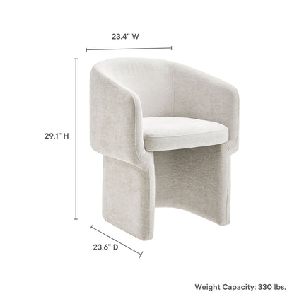 Modway EEI-6951 Verity Barrel Back Chenille Dining Armchair Modway