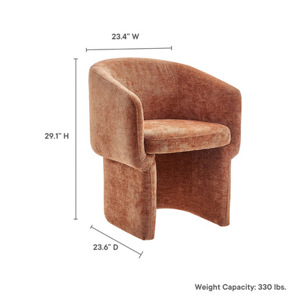 Modway EEI-6951 Verity Barrel Back Chenille Dining Armchair Modway