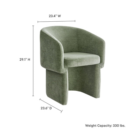 Modway EEI-6951 Verity Barrel Back Chenille Dining Armchair Modway