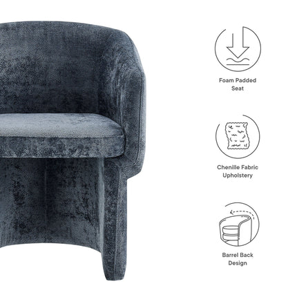 Modway EEI-6951 Verity Barrel Back Chenille Dining Armchair Modway