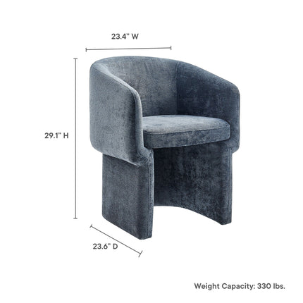 Modway EEI-6951 Verity Barrel Back Chenille Dining Armchair Modway