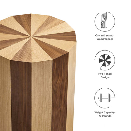 Modway EEI-6952 Twirl Two-Toned Wood Veneer Side Table Modway